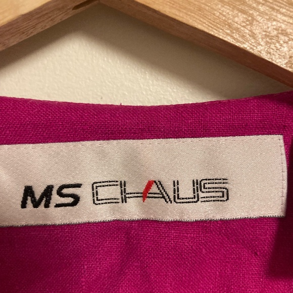 VTG Silk Dress Pink w/ Belt - Picture 5 of 8